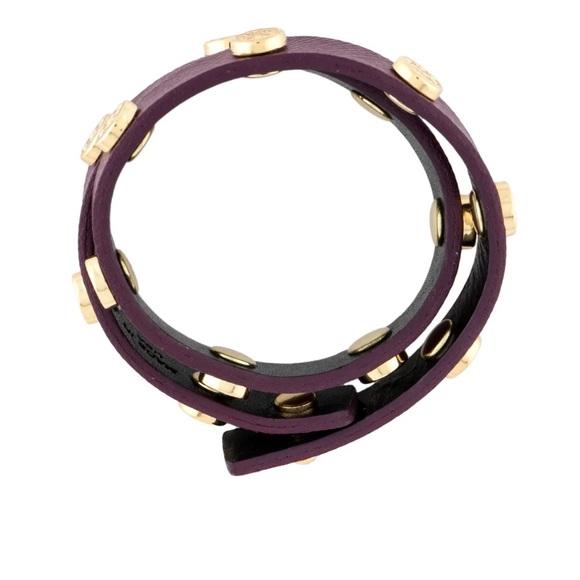 Tory Burch double wrap stud leather bracelet! - Picture 3 of 11